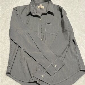 Hollister NWOT Black and White Casual Button Down Shirt